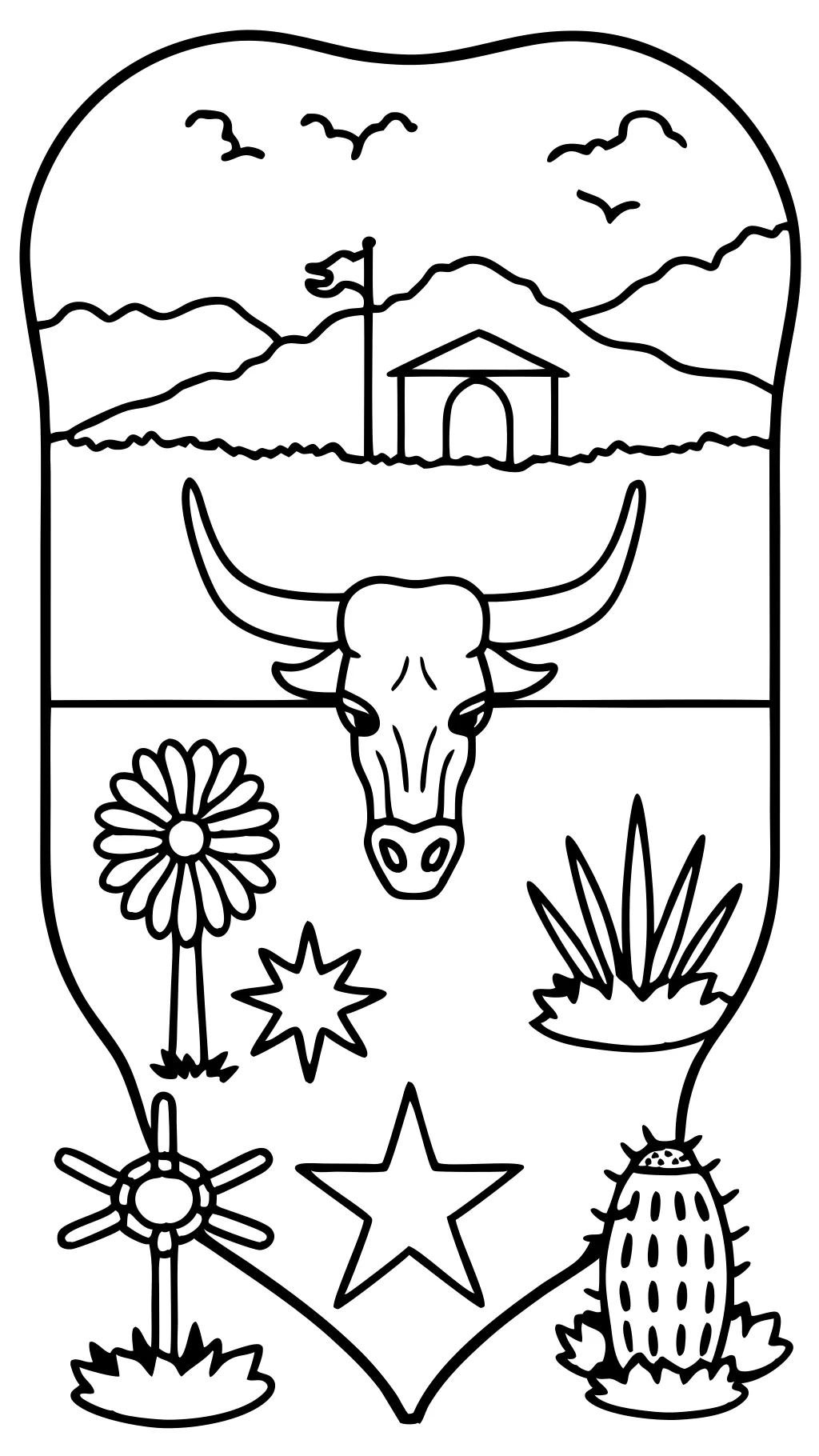 coloring pages for texas